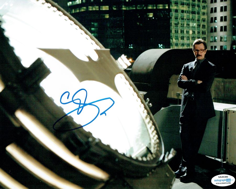 Batman Photograph Display Signed by Gary Oldman - Memorabilia Framers Shop